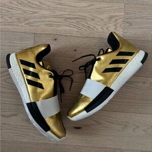 adidas Harden Vol. 3 Imma Star Gold and Black Men’s Basketball Sneakers